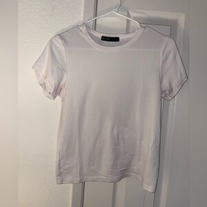 Basic Crewneck Tee — White by